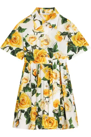 Dolce & Gabbana Skjortekjole med blomstertryk