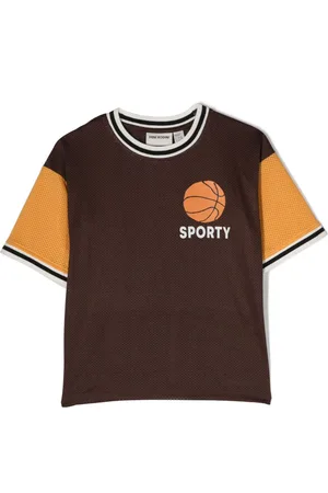 Mini Rodini Basketball-T-shirt i scuba-jersey