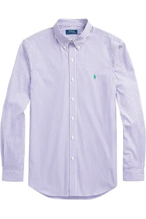 Ralph Lauren Stribet skjorte med Polo Pony-broderi