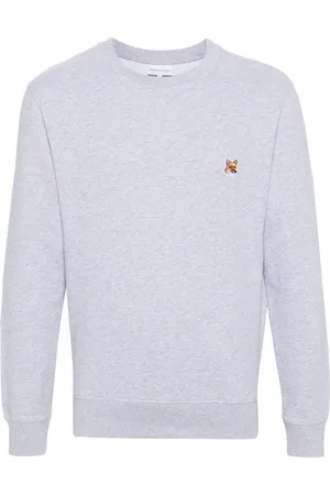 Maison Kitsuné Sweatshirt i jersey med logoapplikation