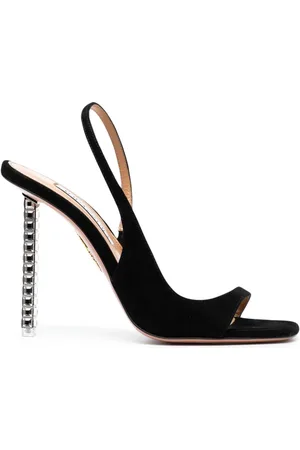 Aquazzura Rock Chic 105mm sandaler i ruskind