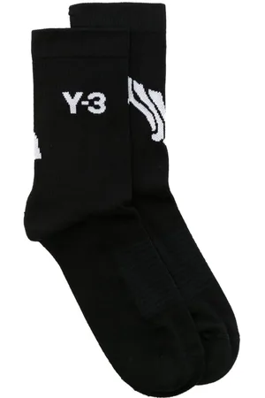 Y-3 X Adidas strømper i intarsiastrik med logo