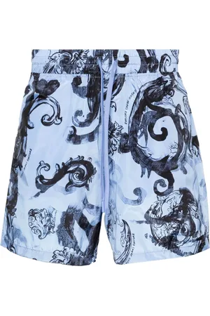 VERSACE Shorts med Watercolor Couture-tryk