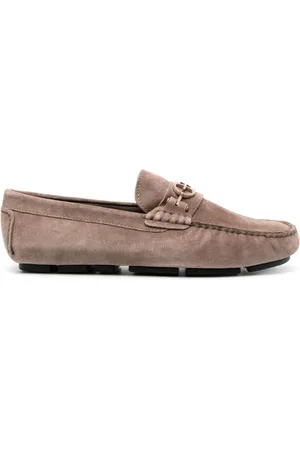 BALDININI Loafers i ruskind med logoplade