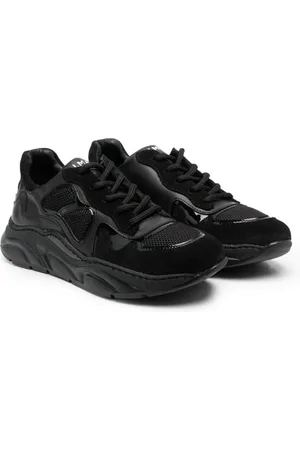 Balmain Sneakers i læder med logoudsmykning