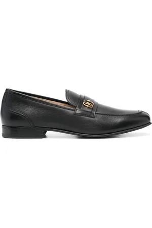 Bally Sadei læderloafers med logoplade