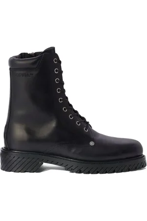 OFF-WHITE Combatstøvler med snøre og Diag-sål