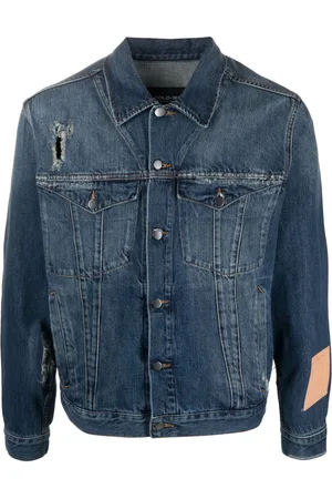 A-cold-wall* Denimjakke med slitageeffekt