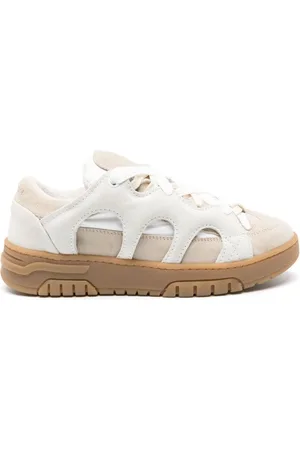 PAURA Curb sneakers i læder med paneler