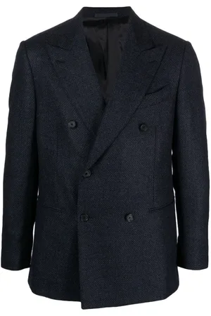 CARUSO Dobbeltradet tekstureret blazer