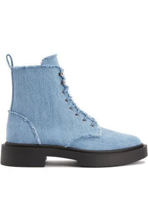 Giuseppe Zanotti Adric frynsede ankelstøvler i denim