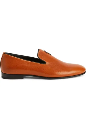 Giuseppe Zanotti Læderloafers med logoplade