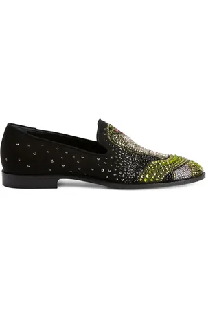 Giuseppe Zanotti Python loafers med krystaludsmykninger