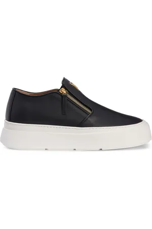 Giuseppe Zanotti Conley sneakers i læder med lynlås