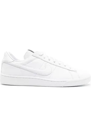 Comme des Garçons X Nike sneakers i læder med swoosh-broderi