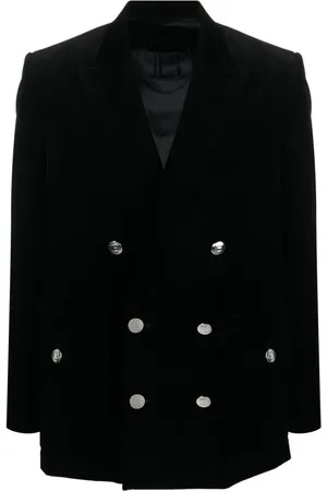Balmain Dobbeltradet fløjlsblazer