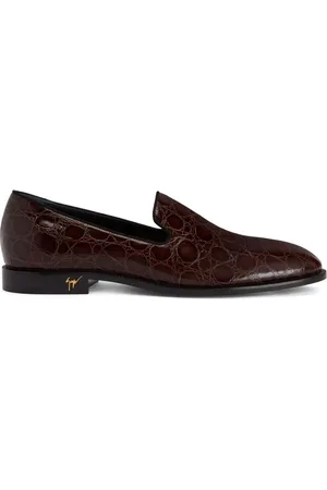 Giuseppe Zanotti Gatien loafers i læder med krokodilleeffekt