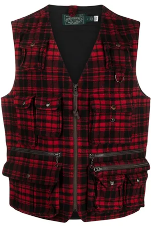 Ralph Lauren Ternet vest med lynlås