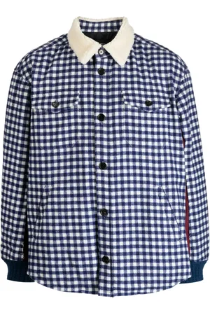 UNDERCOVER Gingham-ternet skjortejakke
