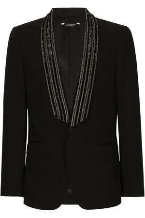 Dolce & Gabbana Enkeltradet blazer med pailletudsmykning