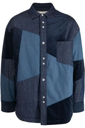 FIVE CM Skjortejakke med patchwork