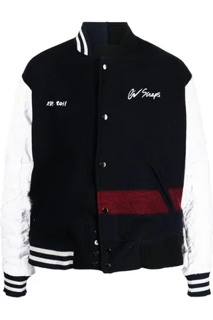 GREG LAUREN Bomberjakke med slogan-broderi