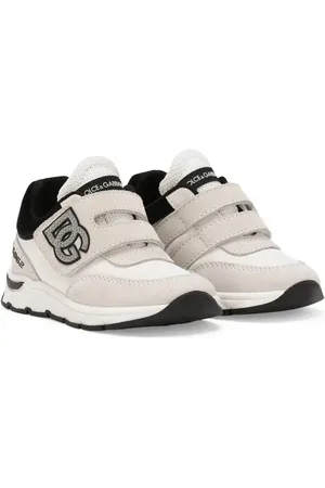 Dolce & Gabbana Sneakers med burrelukning og DG-applikation