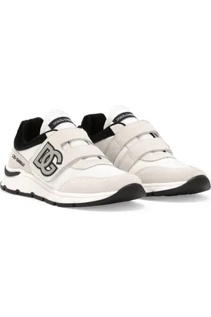 Dolce & Gabbana Sneakers med burrelukning og DG-applikation