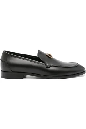 VERSACE Loafers i læder med Medusa-plade