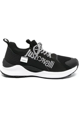 Roberto Cavalli Sneakers med logotryk og snøre