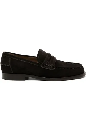 Gianvito Rossi Michael loafers i ruskind