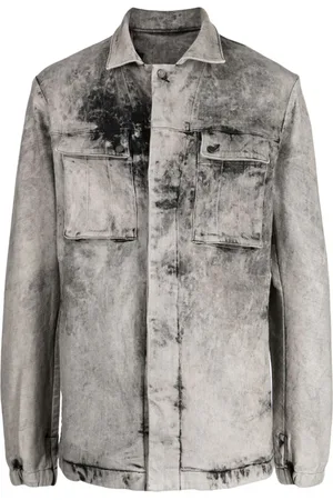 11 BY BORIS BIDJAN SABERI Denimjakke med slitageeffekt