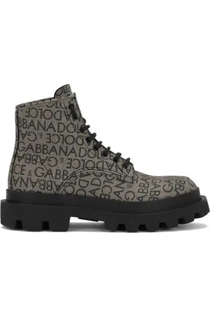 Dolce & Gabbana Ankelstøvler med logo-jacquard