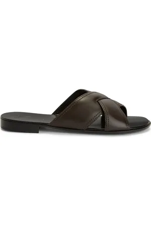 Giuseppe Zanotti Flavio lædersandaler med krydsende remme