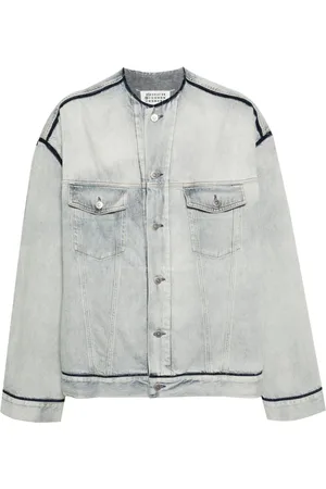 Maison Margiela Denimjakke med fire søm og logo