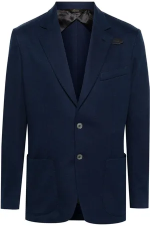 BRIONI Strikket blazer i silkeblanding