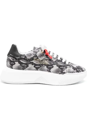 Giuliano Galiano Nemesis sneakers i læder med pytontryk