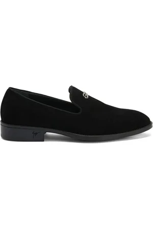 Giuseppe Zanotti Imrham Logozalì loafers i ruskind med udsmykning