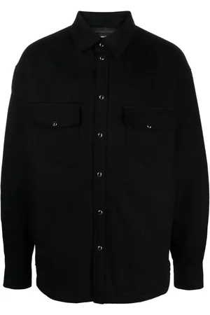 Purple Brand Polstret skjortejakke i twill