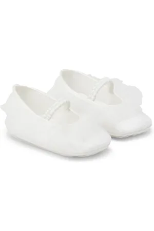 MONNALISA Ballerinaer i satin med frynser