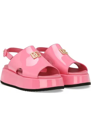 Dolce & Gabbana DG sandaler i lakeret læder