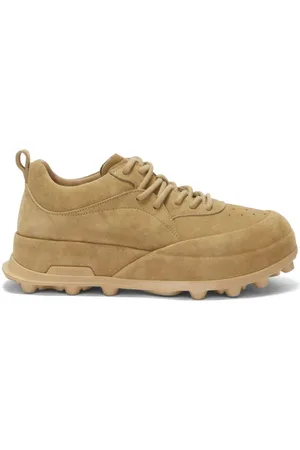 Jil Sander Orb sneakers i ruskind