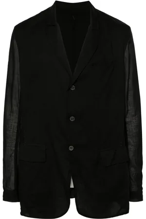 MASNADA Semi-gennemsigtig enkeltradet blazer