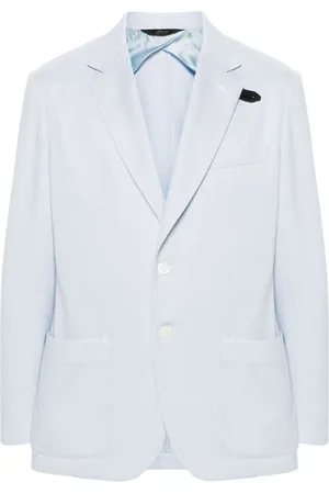 BRIONI Enkeltradet blazer i silkeblanding