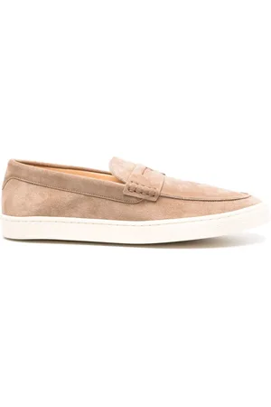 Brunello Cucinelli Penny-loafers i ruskind