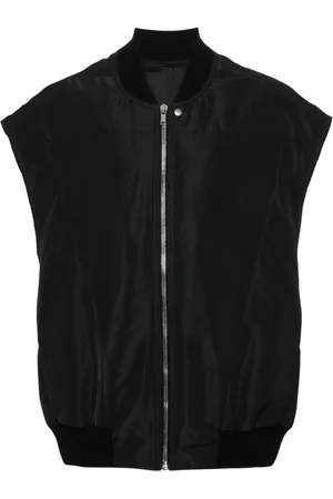 Rick Owens Polstret vest med ribbet krave