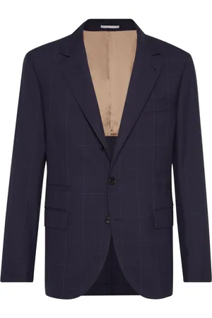 Brunello Cucinelli Enkeltradet ternet blazer