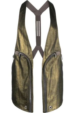 Rick Owens Bauhaus vest i slangeskind