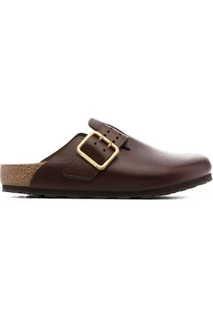 Birkenstock Boston læder-træsko
