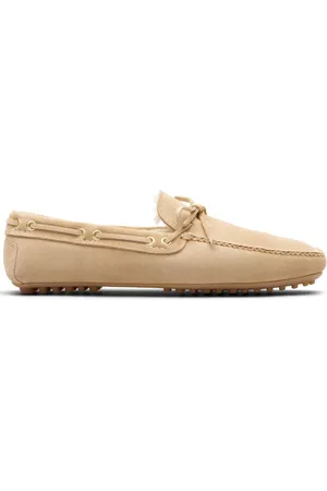 CAR SHOE Loafers i ruskind med pelsfor